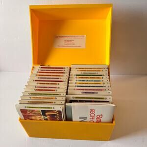 Yellow Betty Crocker Recipe Card and Box Vintage 1971 Step by Step Collection